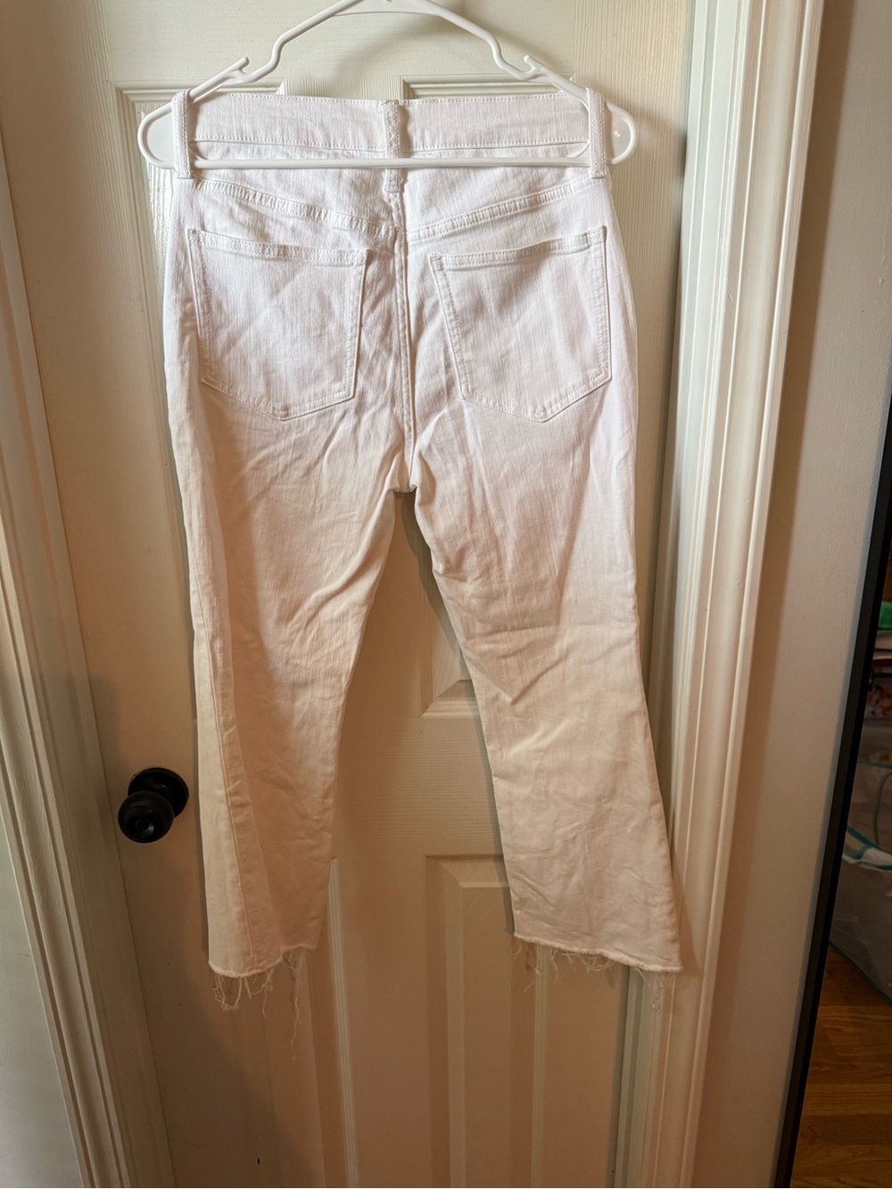 J. Crew White Boot-Cut Crop Jeans - Picture 2 of 2